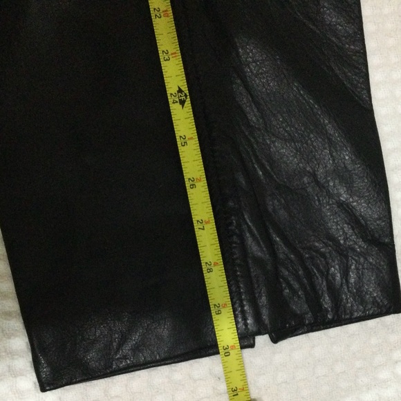 Vintage Men's Genuine leather IM International Male Biker Pants size 38x30 - Picture 9 of 10